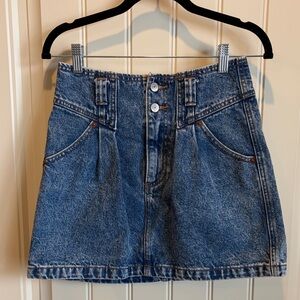 NWOT- Abercrombie & Fitch Classic Blue Denim Mini Skirt